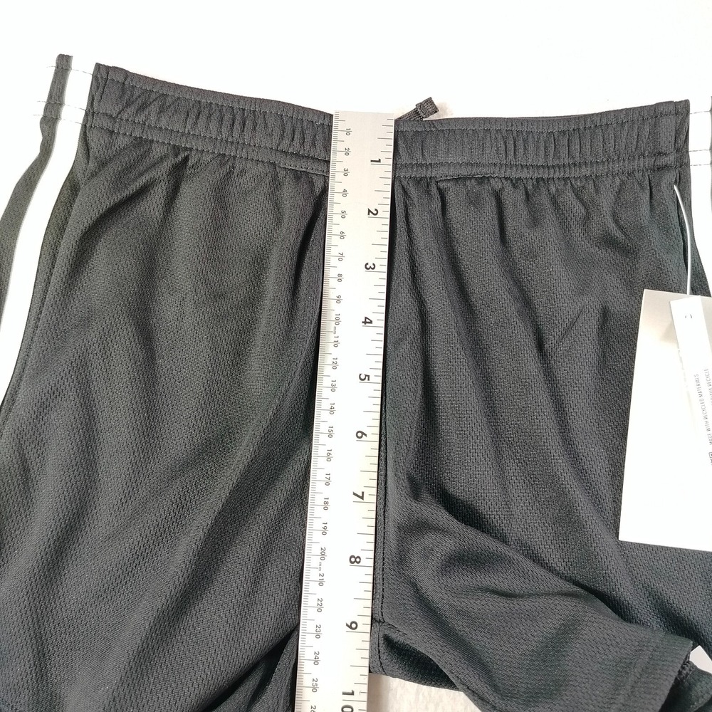 Adidas Shorts Girls L (14) Black Elastic Waist Striped Side Running Gym Athletic - Picture 7 of 8